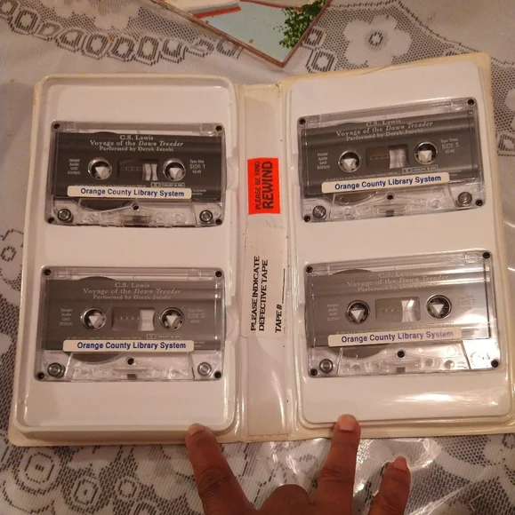 3 CS LEWIS Cassette Audiobooks Unabridged Voyage Dawn Treader Prince Last Battle - Picture 10 of 11